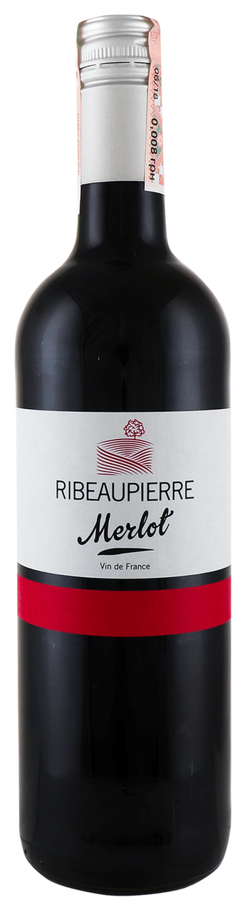 Ribeaupierre Вино Merlot червоне сухе 12,5% 0,75л