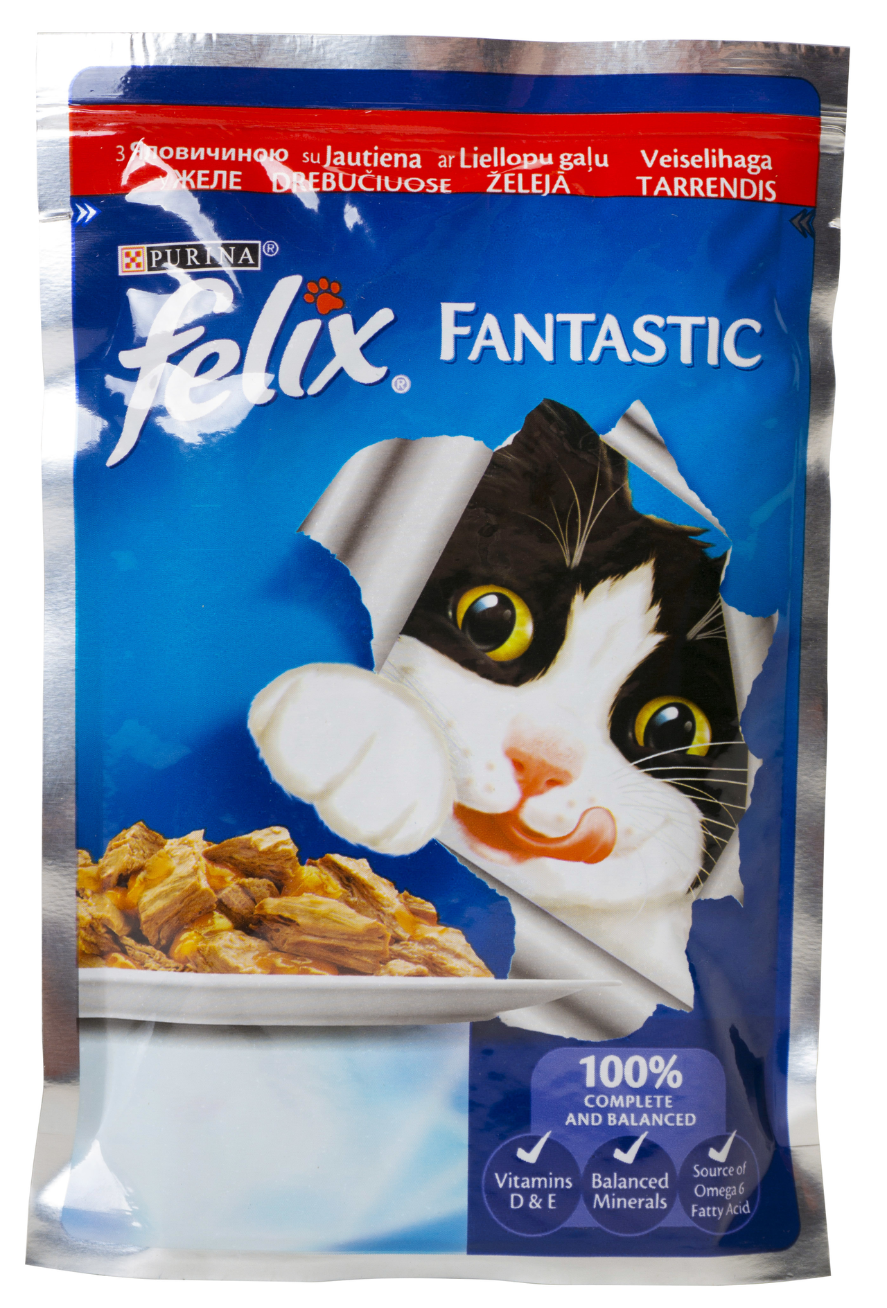 Felix d. Felix fantastic желе 100 г. Purina Felix.