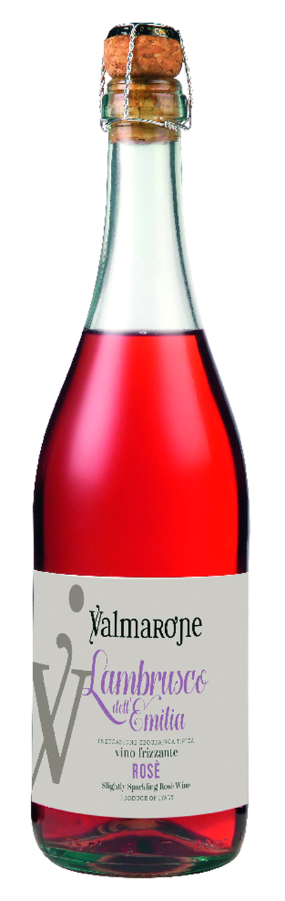 Valmarone Вино Lambrusco dell` Emilia рож напівсух 8% 0,75л
