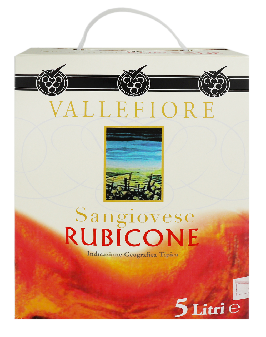Vallefiore Вино Sangiovese Rubicone червоне сухе 11% 5л