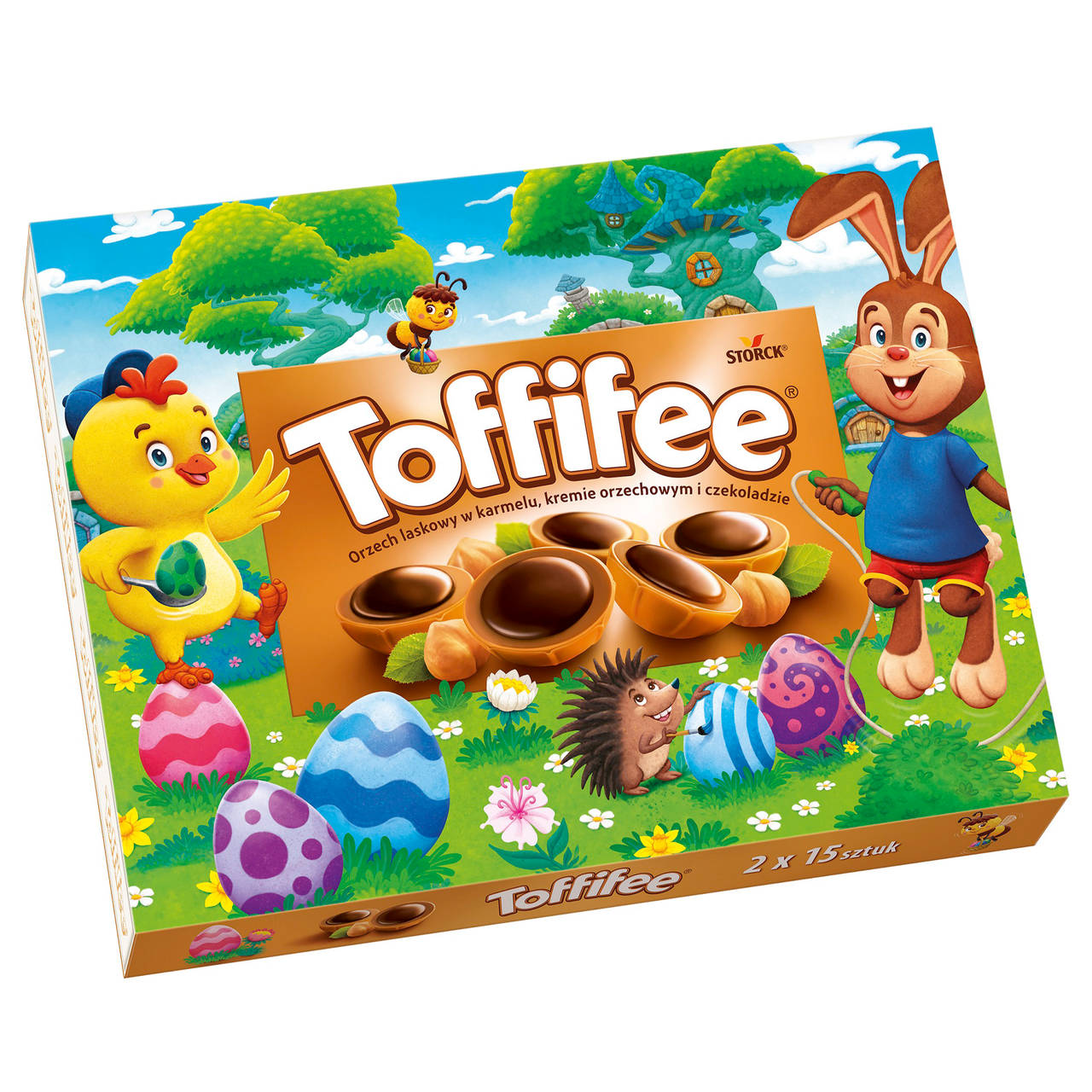 Toffifee Цукерки Storck з лісовим горіхом та нугою 250г
