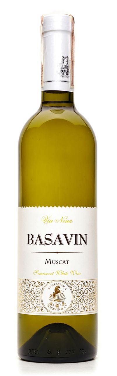 Basavin Вино Muscat біле напівсолодке 11% 0,75л