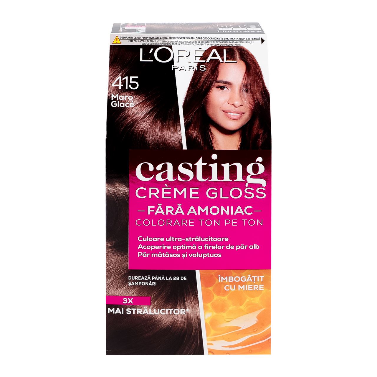 CASTING Créme Gloss Фарба для волосся L`Oreal Paris №415 3шт 0,12л