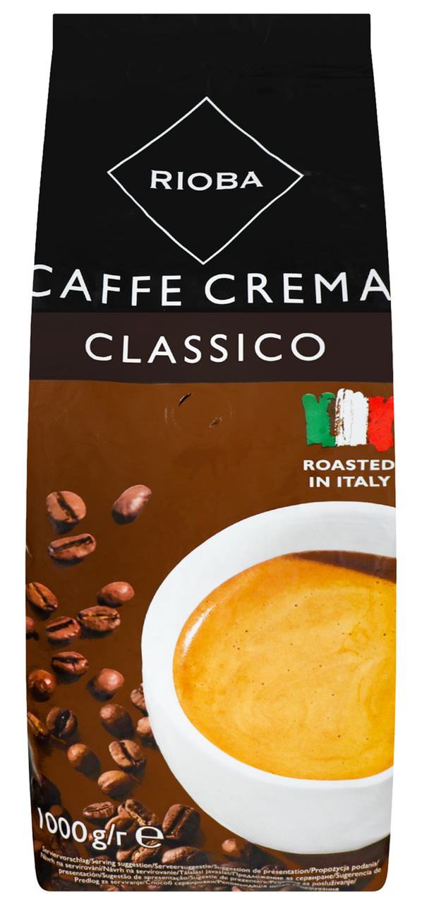 RIOBA Кава Cаffe Crema Classico італійська натуральна 1000г