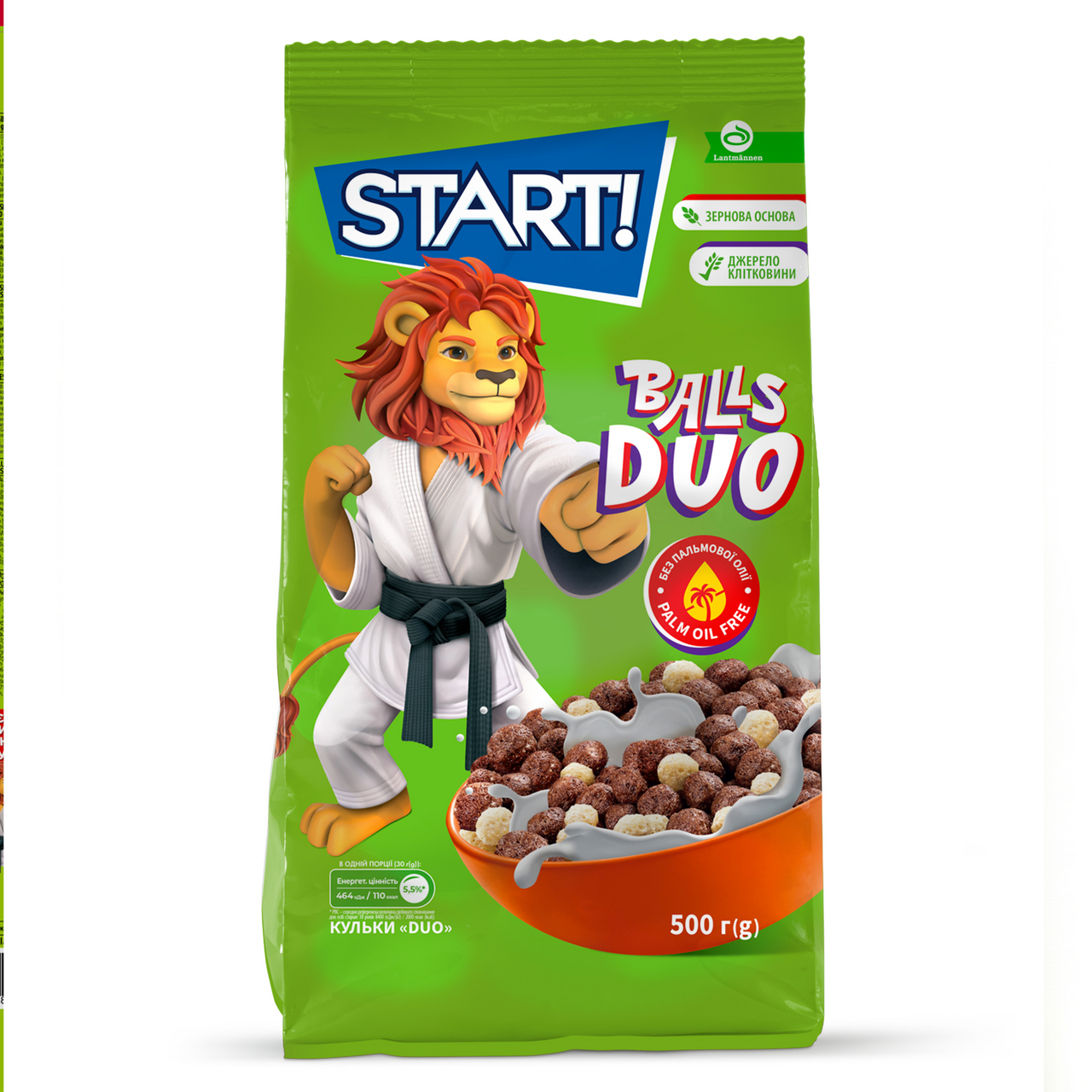 Start Сніданки сухі ! Balls Duo зернові 500г