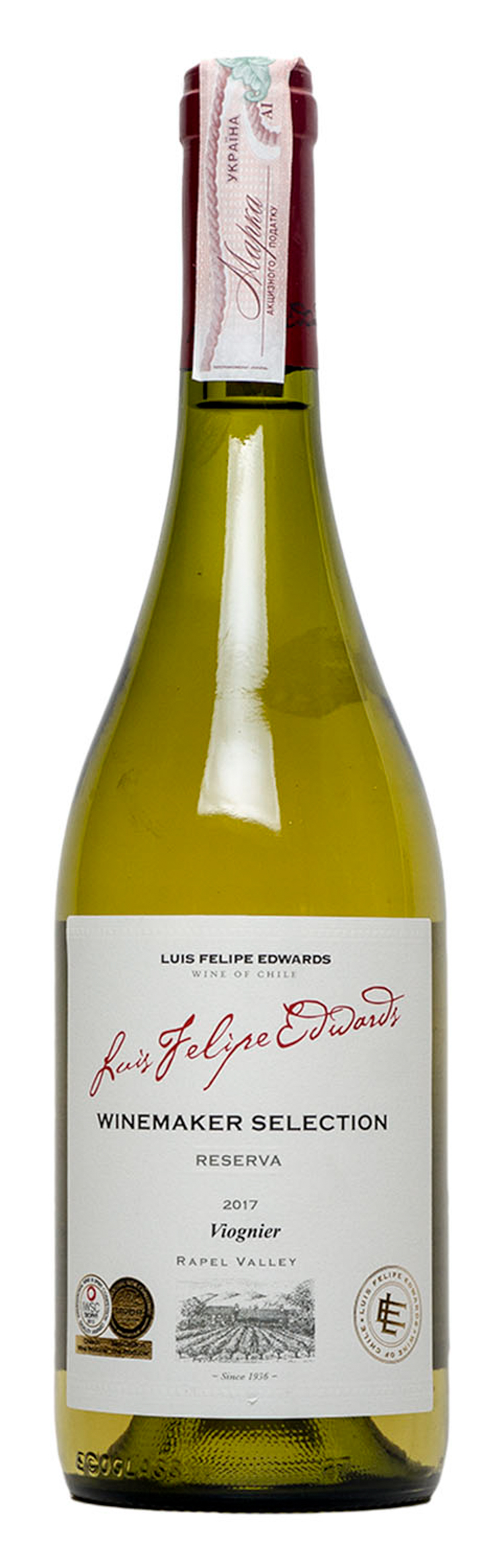 Luis Felipe Edwards Вино Viognier Reserva біле 13,5% 0,75л
