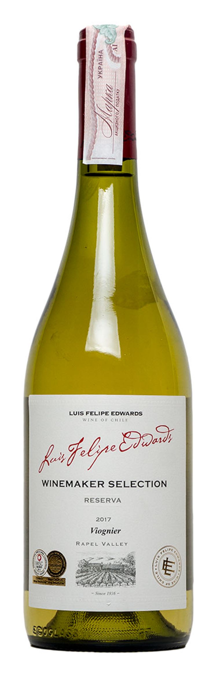 Luis Felipe Edwards Вино Viognier Reserva біле 13,5% 0,75л
