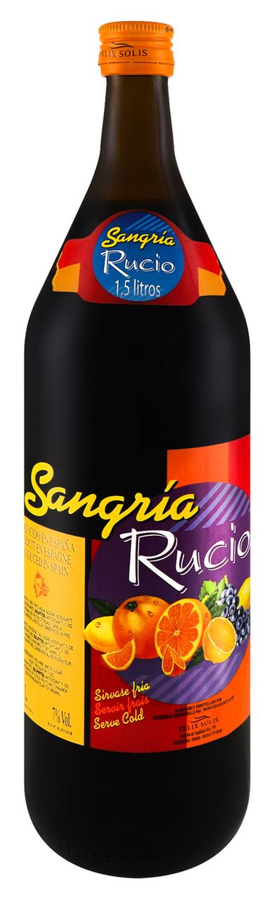 Руціо Винний напій SANGRIA червоний напівсолодкий 7% 1,5л
