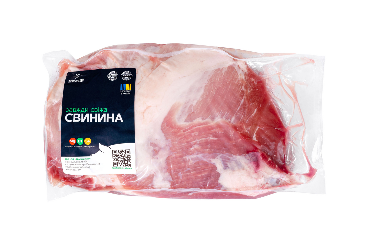 Lemberg Meat Свинячий окіст без кістки охолоджений в/у, ~2,5 кг