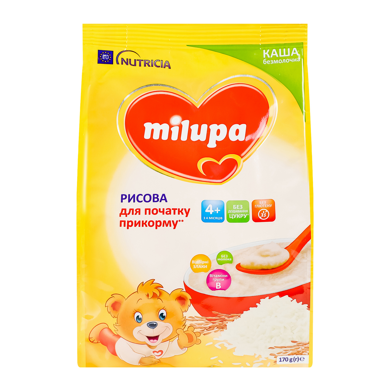 Безмолочная каша milupa рисовая 200 г