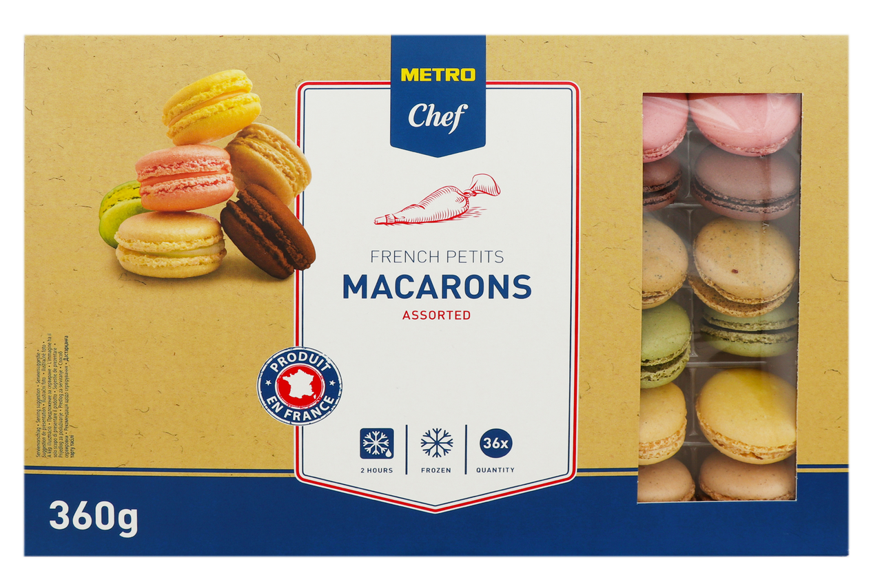 METRO Chef Тістечка Macarons асорті 36*10г/уп