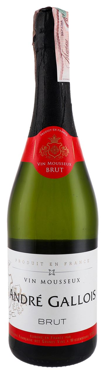 Andre Gallois Вино ігристе біле брют 10,5% 0,75л