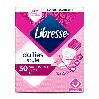 Libresse Прокладки щоденні Dailies Style Multistyle 30шт/уп