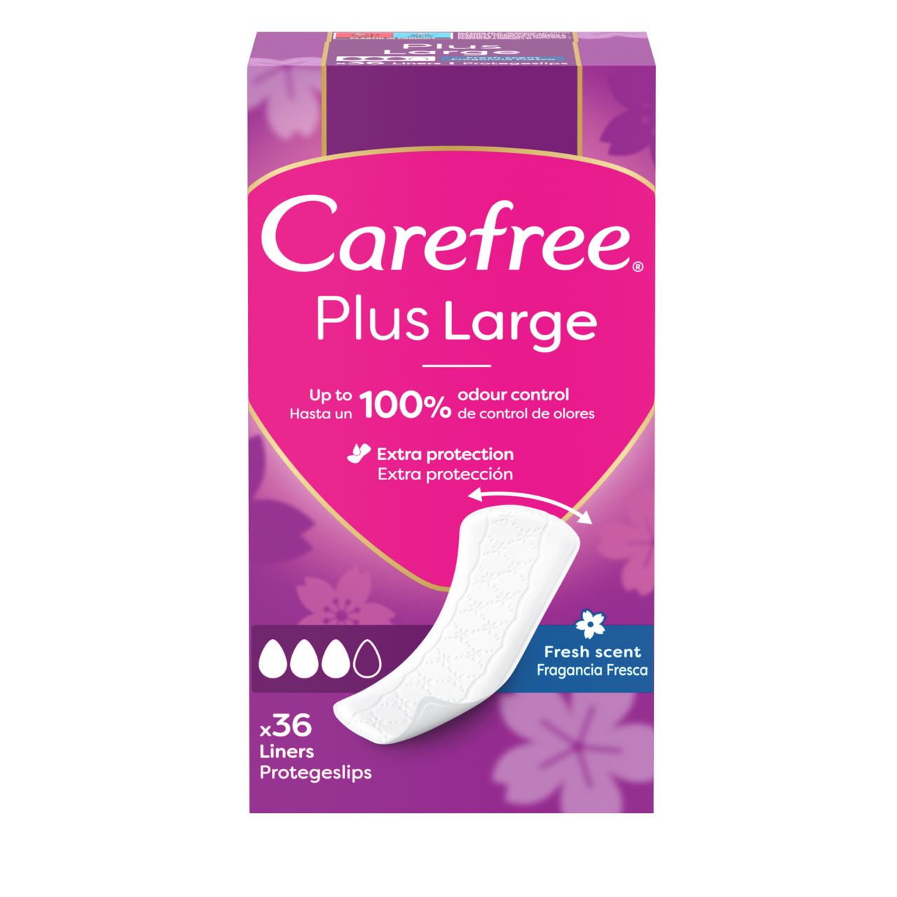 Carefree Прокладки щоденні Plus Large Fresh 36шт