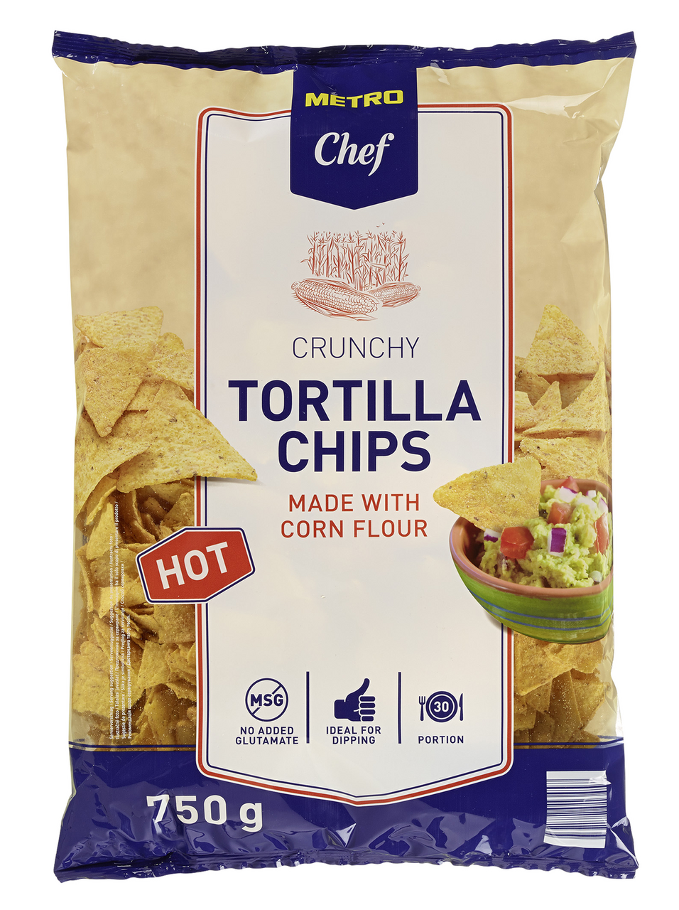 METRO Chef Чіпси Tortilla Chips Hot кукурудзяні 750г
