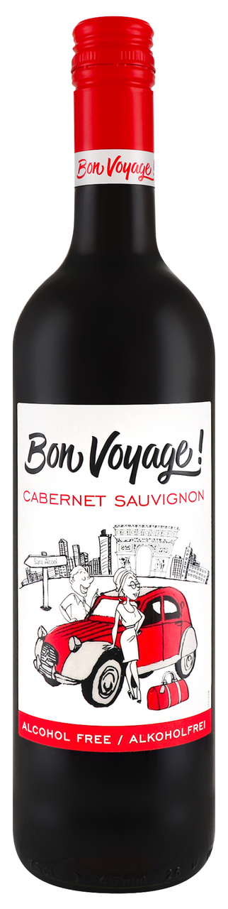 Bon Voyage Винний напій Cabernet Sauvign черв сух 0,5% 0,75л