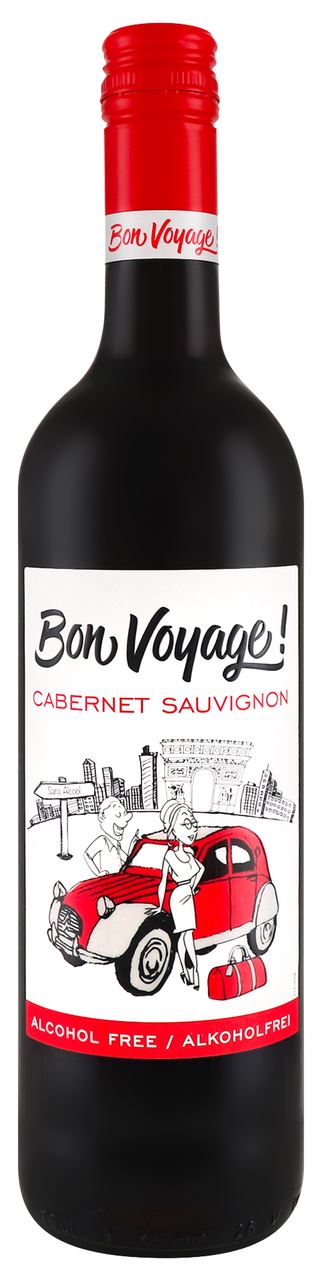 Bon Voyage Винний напій Cabernet Sauvign черв сух 0,5% 0,75л