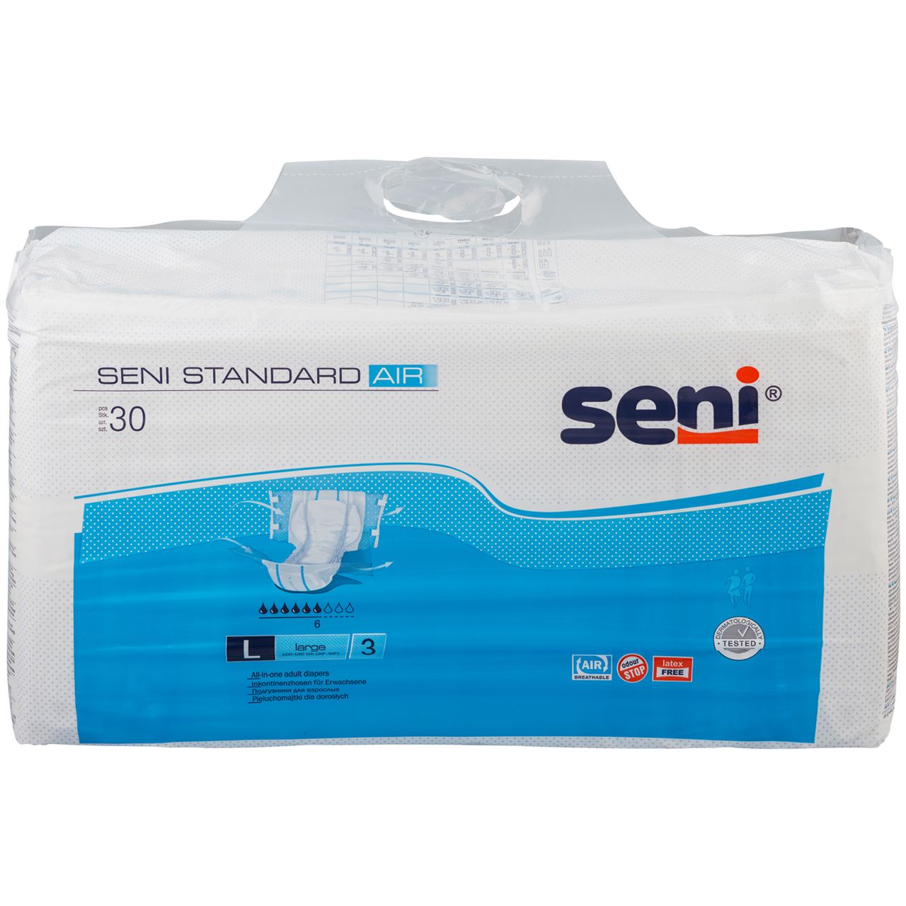 Seni Підгузки Standart air large для дорослих 30шт