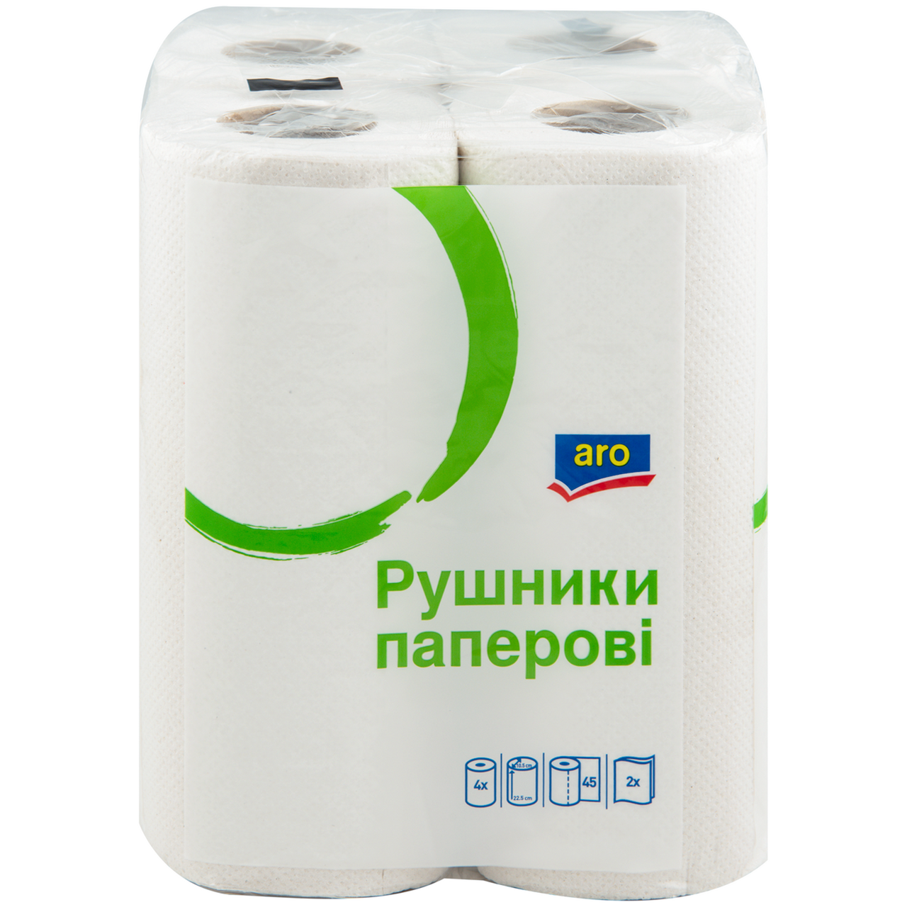 aro Рушники паперові двошaroві 4шт