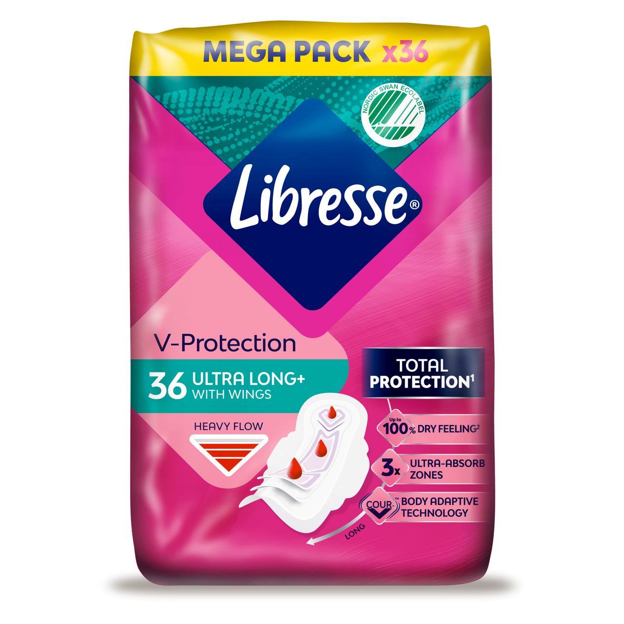 Libresse Прокладки Long wings ультратонкі 36шт