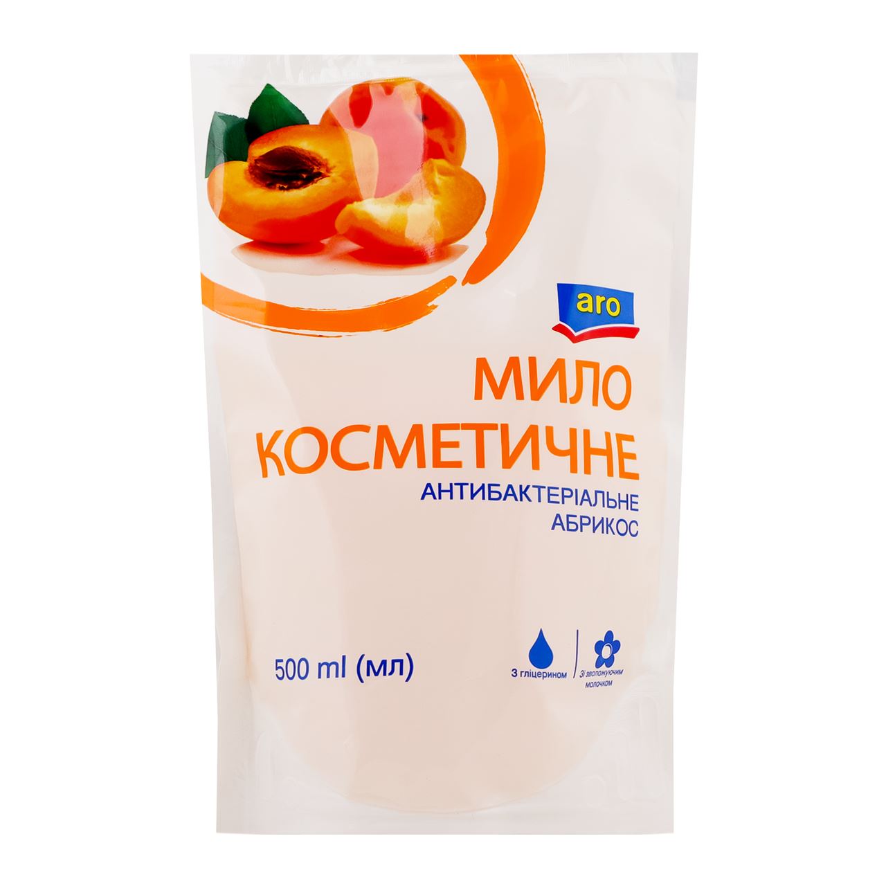 aro Мило косметичне Абрикос антибактеріальне 0,5л
