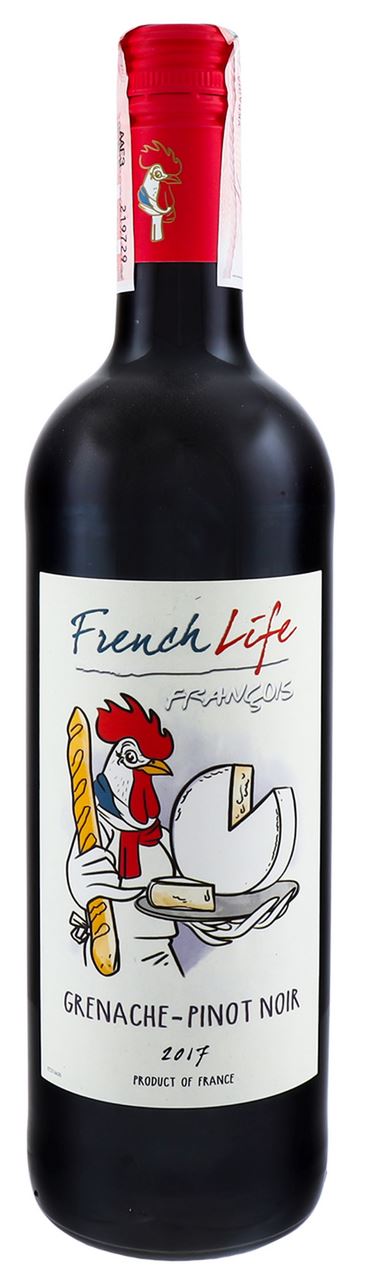 French Life Вино Grenache-Pinot Noir напівсухе 12,5% 0,75л