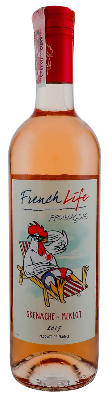French Life Вино Grenache-Merlot сухе рожеве 12,5% 0,75л