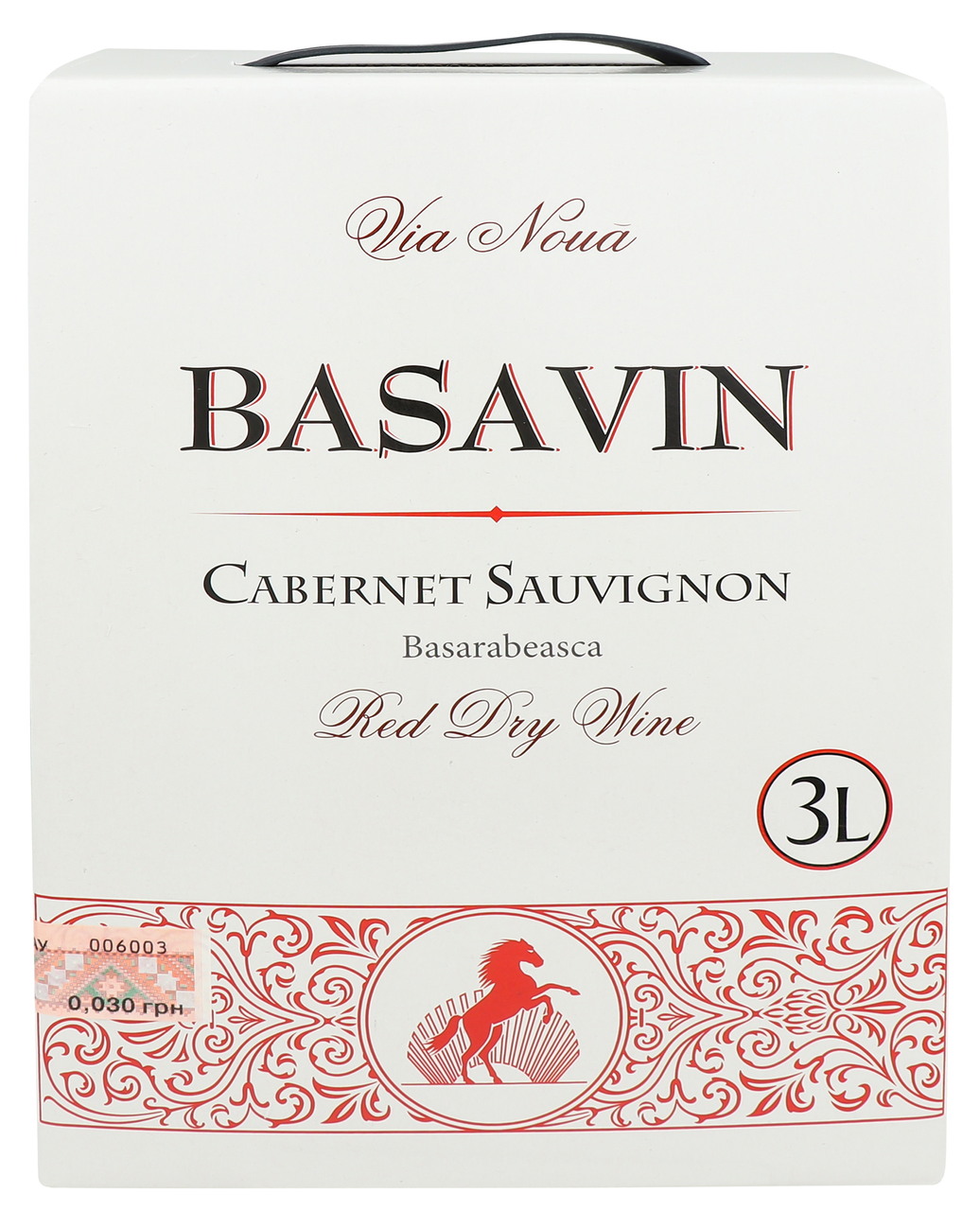 Basavin Вино Cabernet Sauvignon червоне сухе 13% 3л