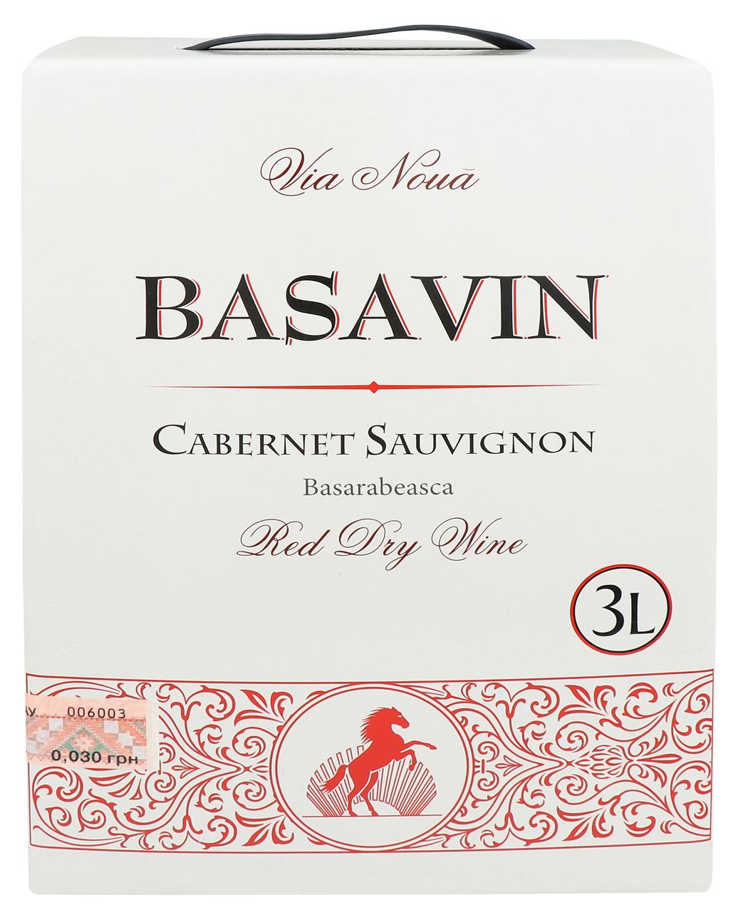 Basavin Вино Cabernet Sauvignon червоне сухе 13% 3л