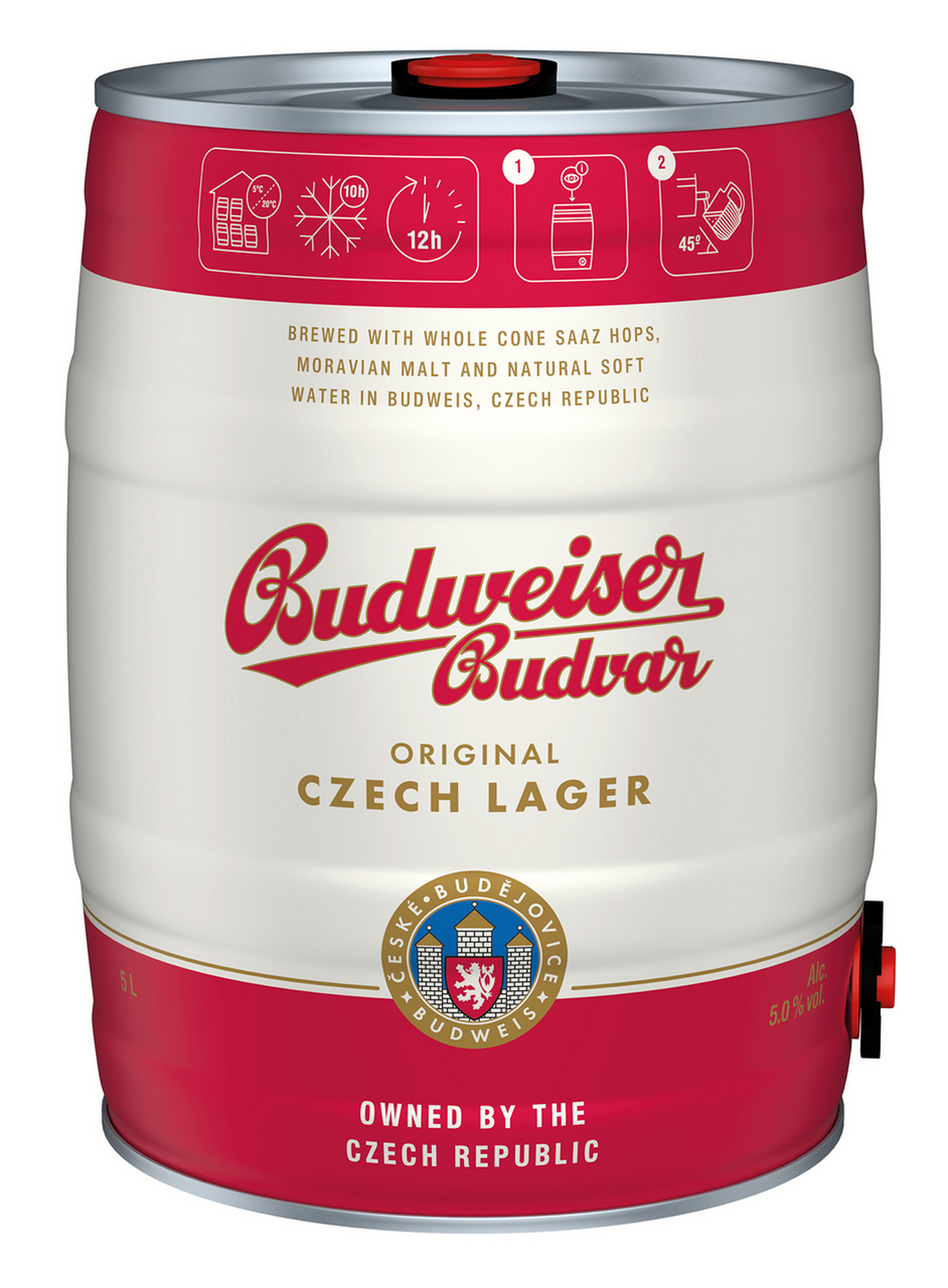BUDWEISER Пиво світле пастеризоване 5% 5л