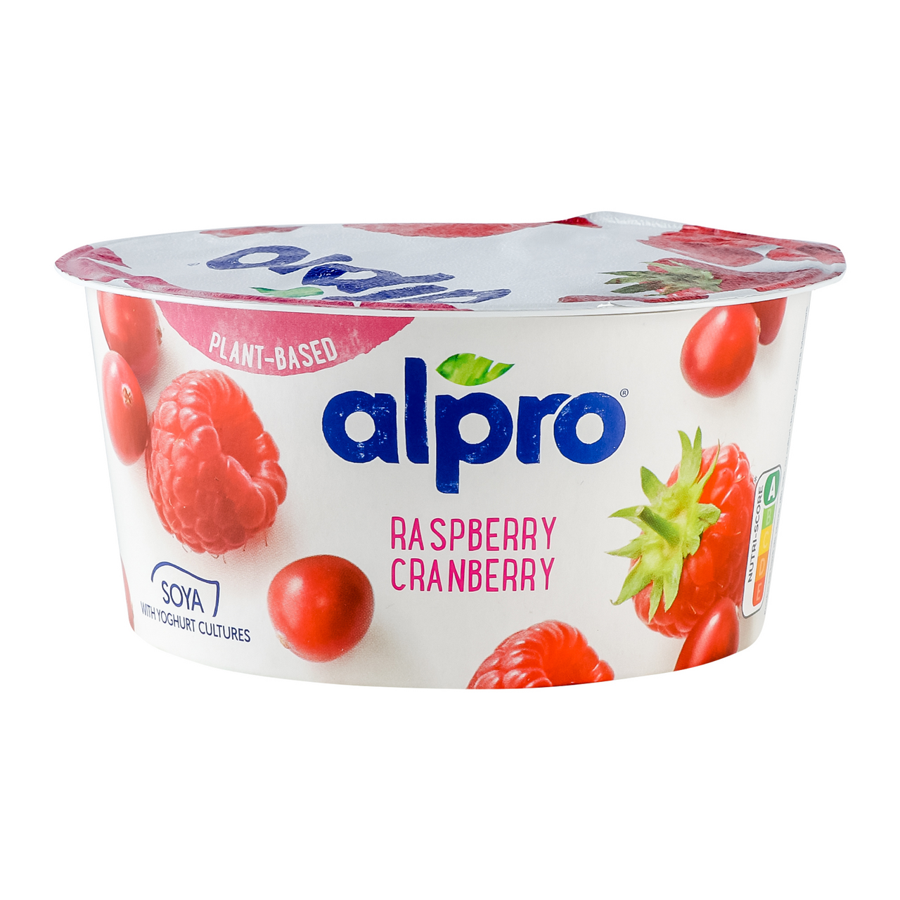 alpro Продукт соєвий Raspberry-cranberry ферментований 150г