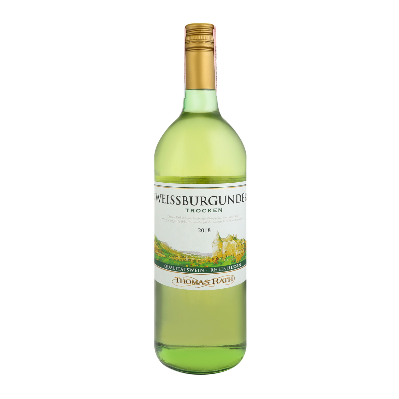 Thomas Rath Вино Weissburgunder біле сухе 12,5% 1л