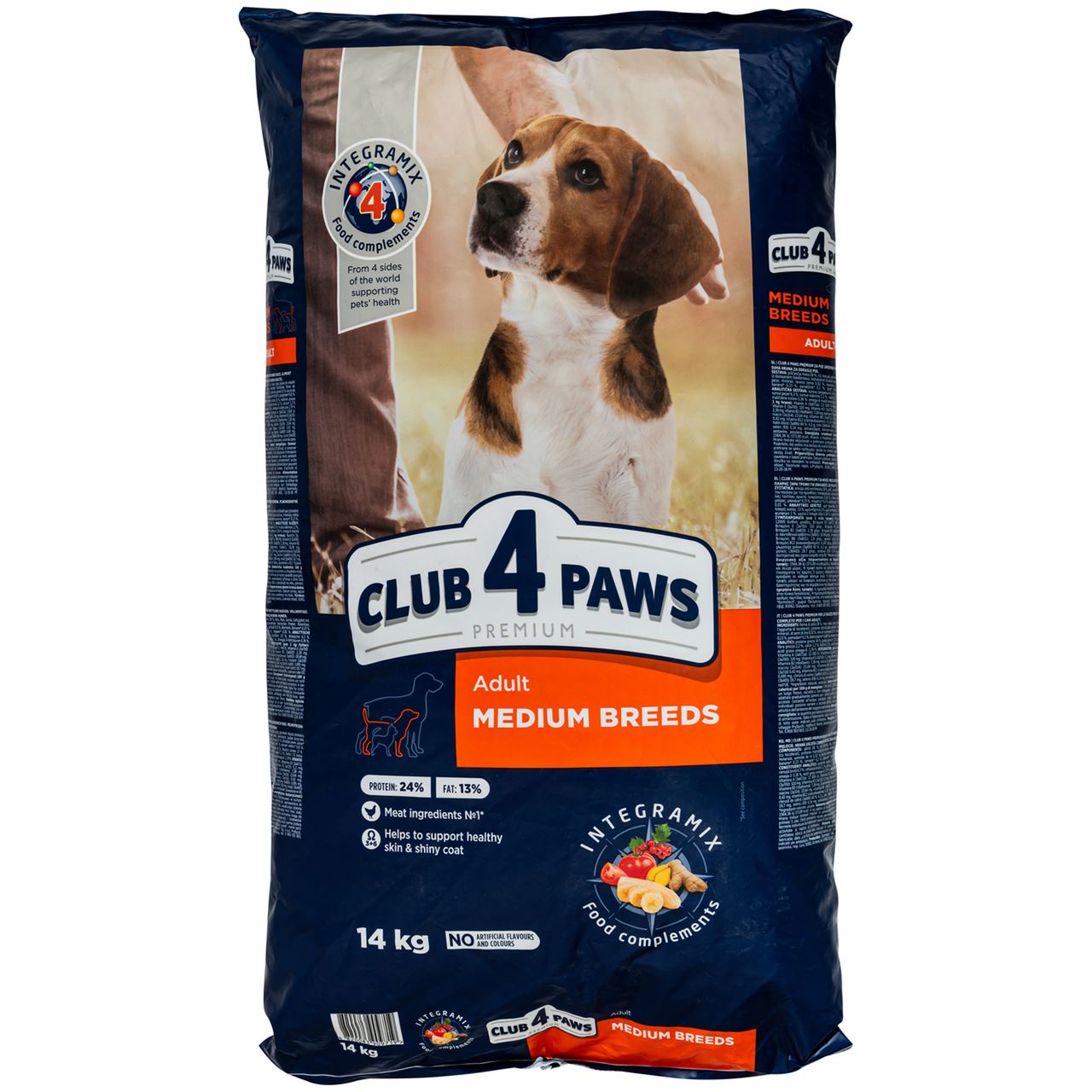 Club 4 Paws Корм для собак Преміум середніх порід сухий 14кг