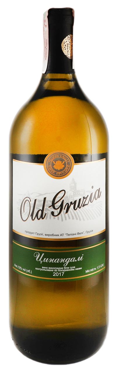 Old Gruzia Вино Цинандалі біле сухе 12% 1,5л