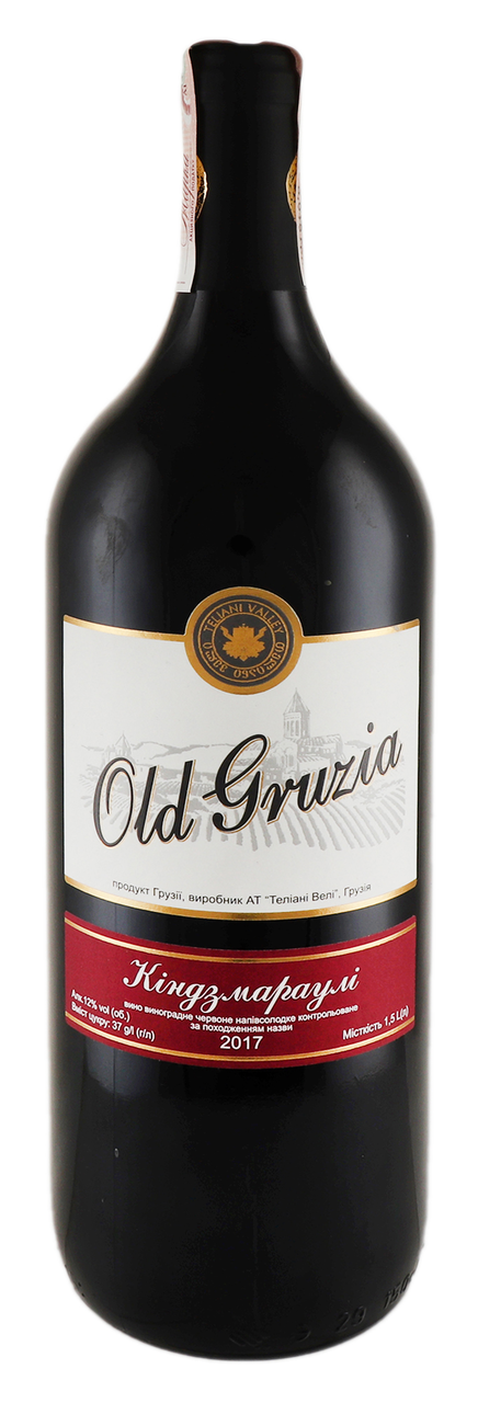 Old Gruzia Вино Кіндзмараулі червоне напівсолодке виноградне 11.5% 1,5л