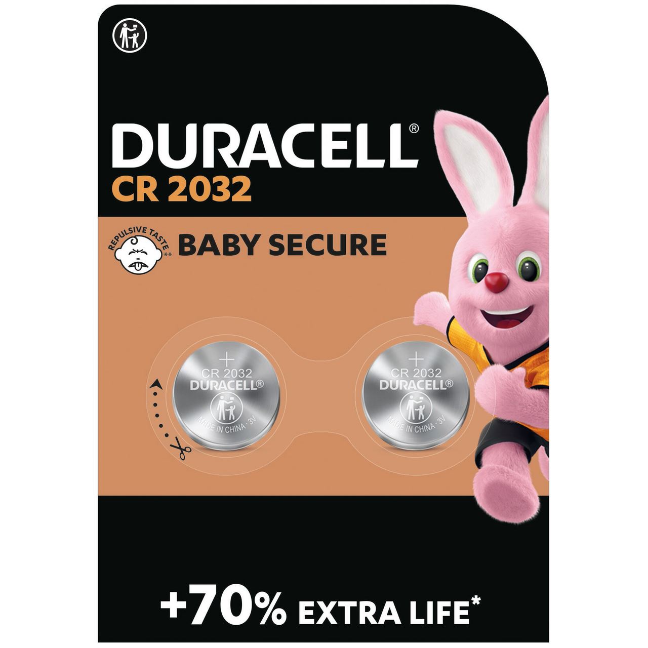 DURACELL Батарейка спеціальна літієва типу таблетка 2032 3V (DL2032/CR2032) 2 шт