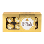 Цукерки Ferrero Rocher вафельні молоч шокол з нач і гор 100г