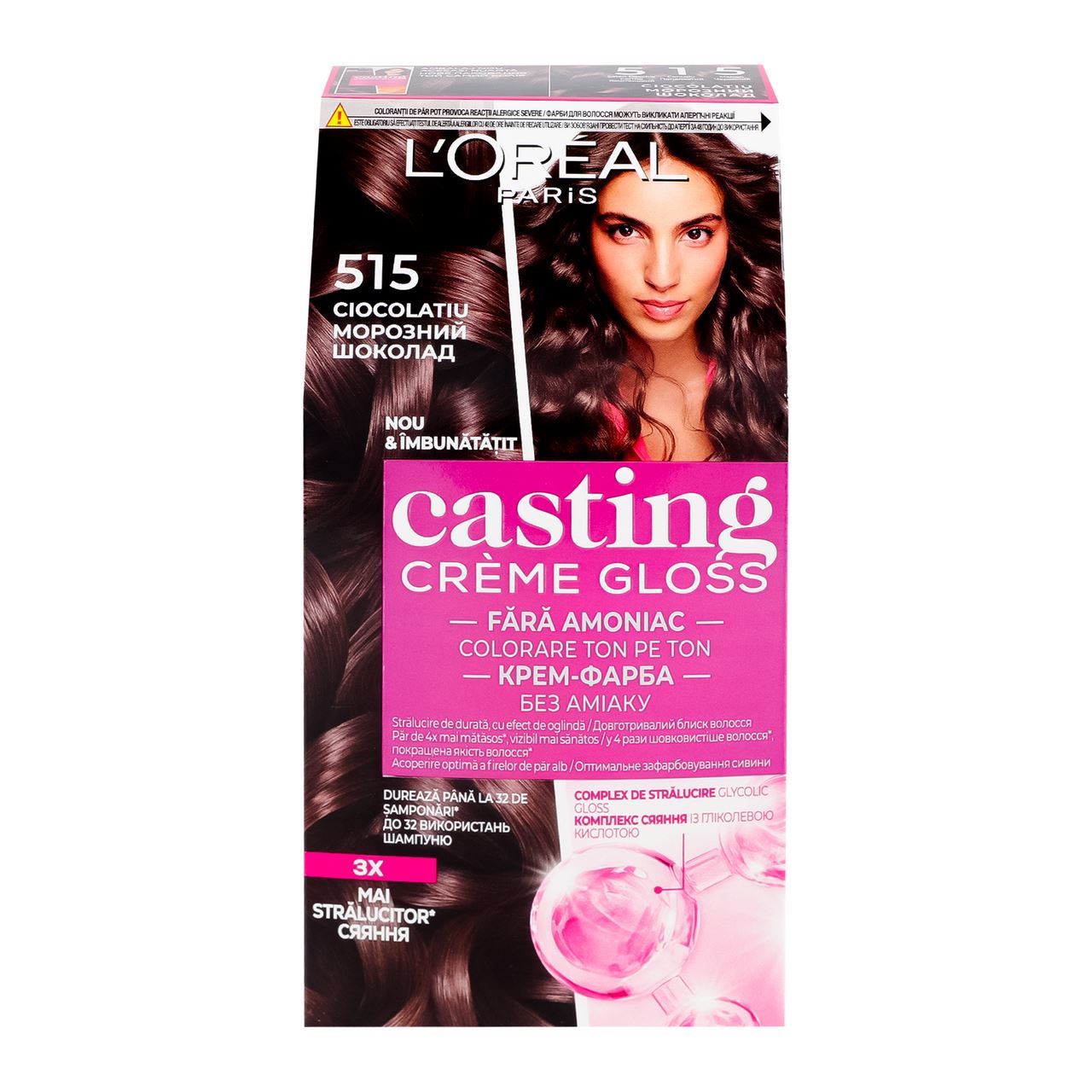 CASTING Créme Gloss Крем-фарба д/вол L`Oreal Paris №515 3шт 0,12л