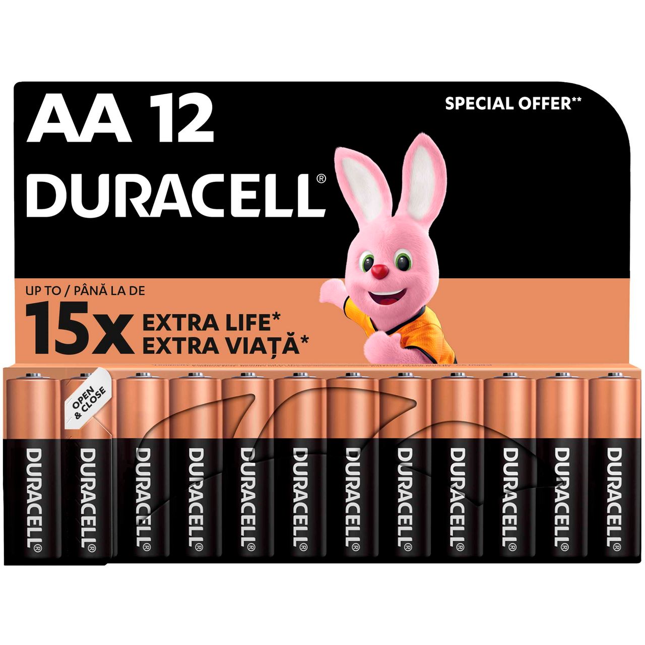 DURACELL Батарейки AA лужні 12 шт