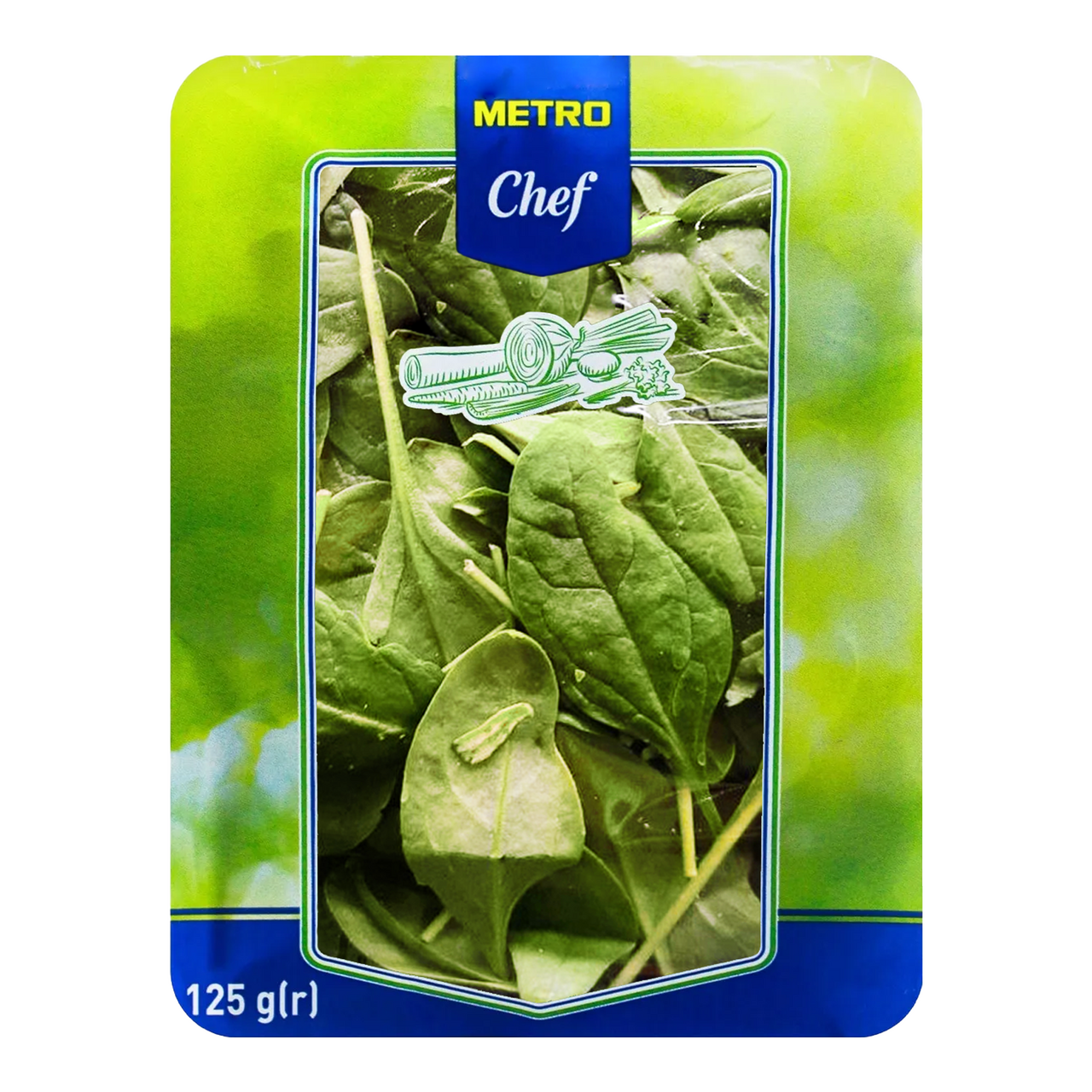 METRO Chef Салат Бебі шпинат немитий 125г