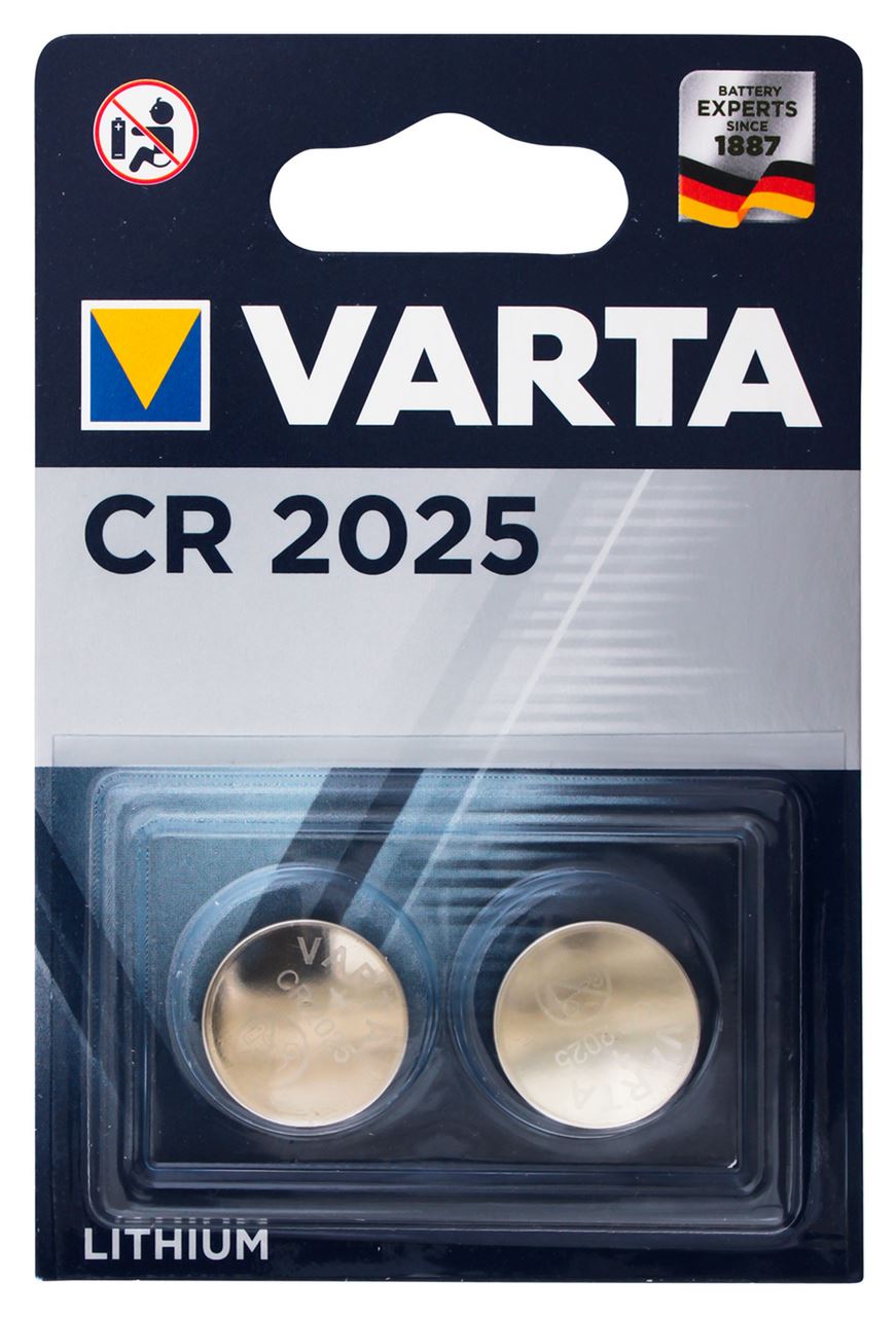 VARTA Батарейка CR2025 Lithium 2шт