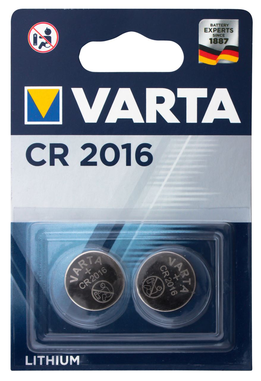 VARTA Батарейка CR2016 Lithium 2шт/уп
