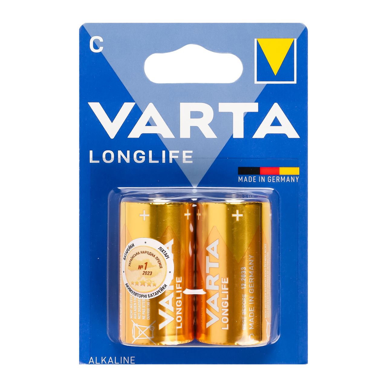 VARTA Батарейка №4114 C 1,5V LR14 2шт/уп