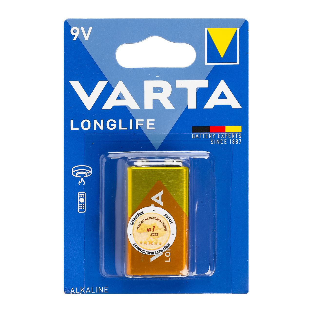 VARTA Батарейка Longlіfe 9V 6LP3146 №4122 1шт