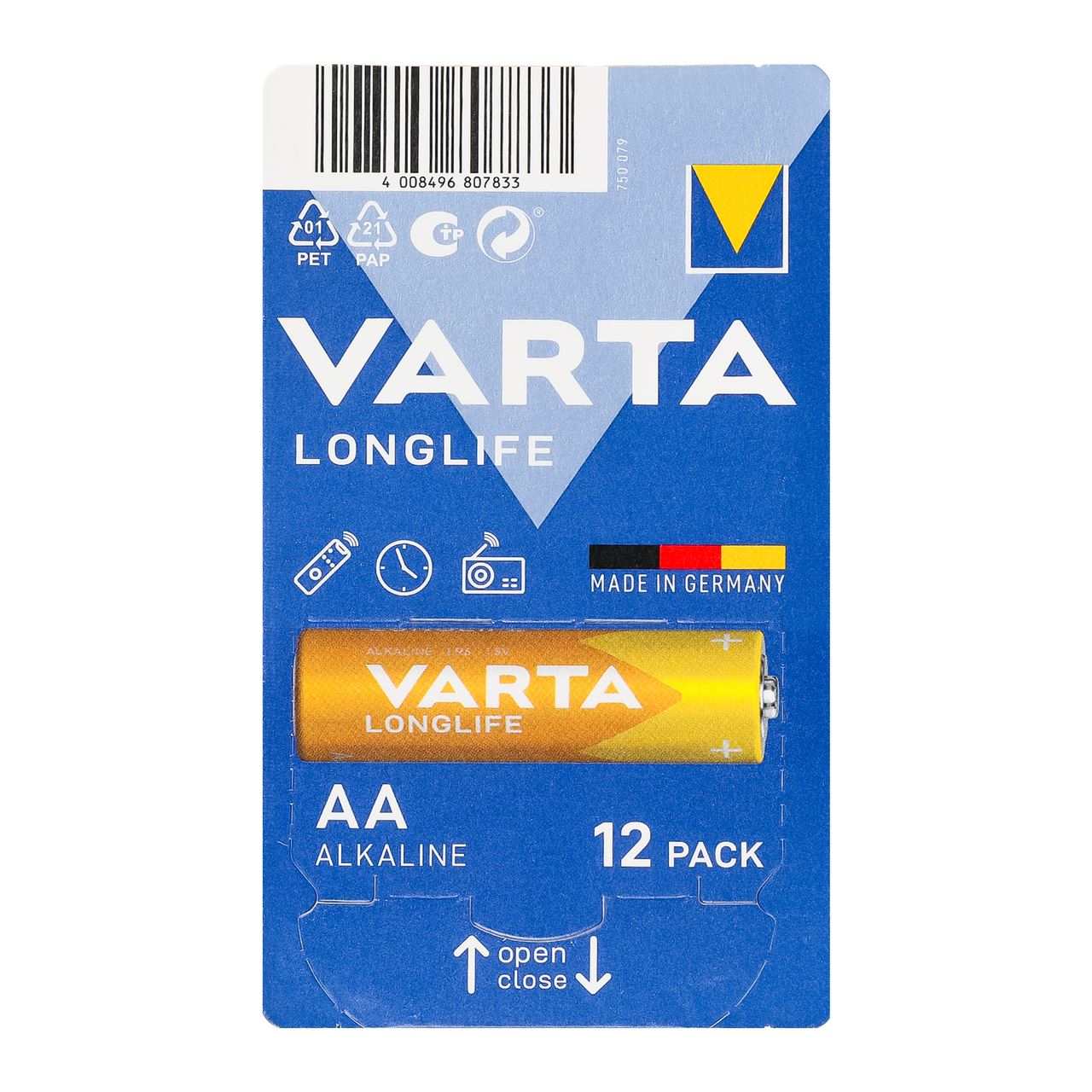 VARTA Батарейки АА LR6 Longlife 12шт