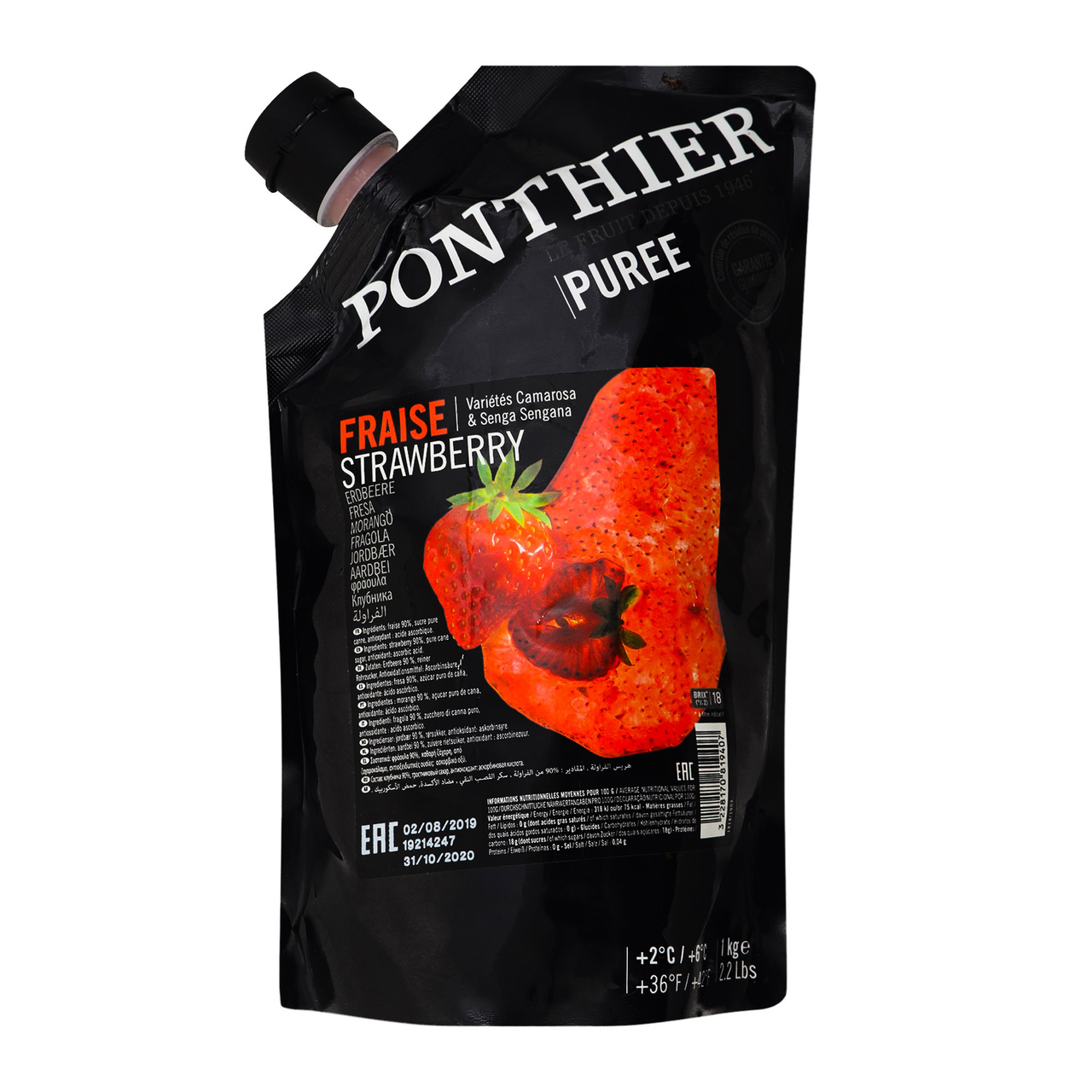 <b>Пюре</b> <b>Ponthier</b> Fraise strawberry фруктове пастеризоване 1кг. 349,90 ₴. 