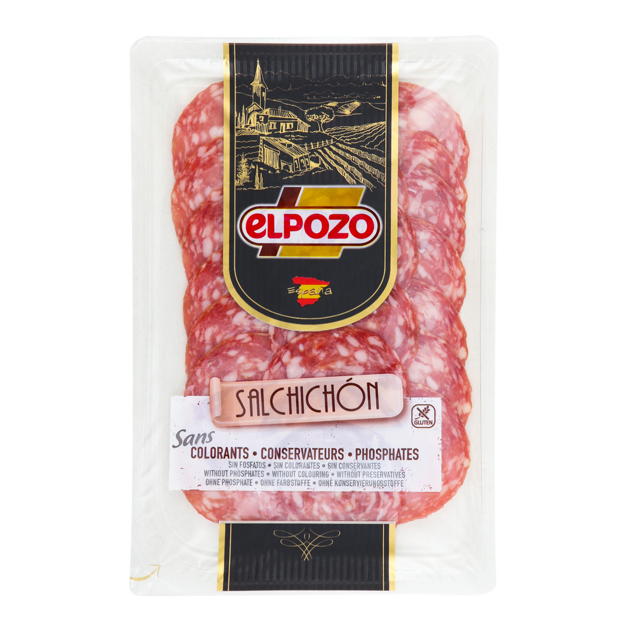 Elpozo Ковбаса Salchichon Original сиров`ялена нарізка 80г