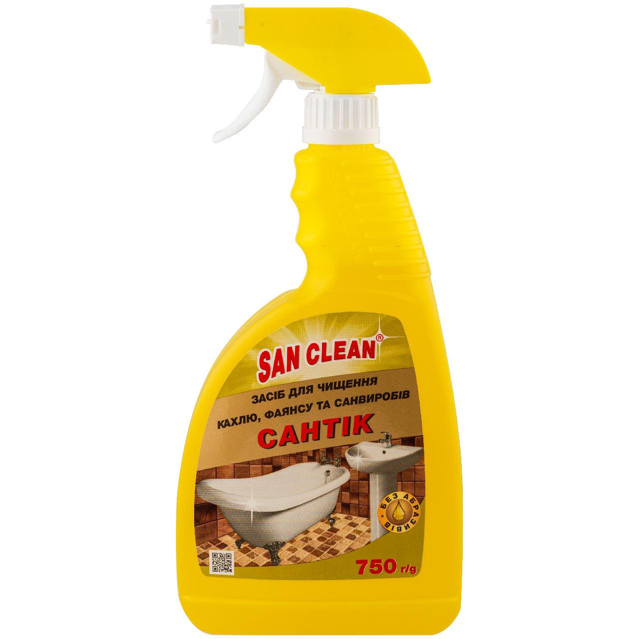 San clean Засіб чистячий Сантік для кахелю та фаянсу 750г