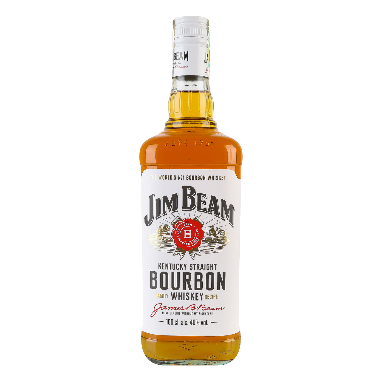 Jim Beam Віскі White Bourbon 40% 1л