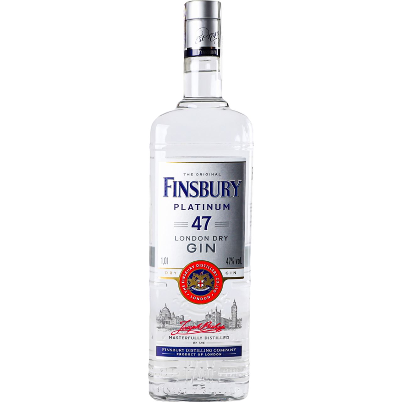 Finsbury Джин London Dry Gin Platinum 47% 1л